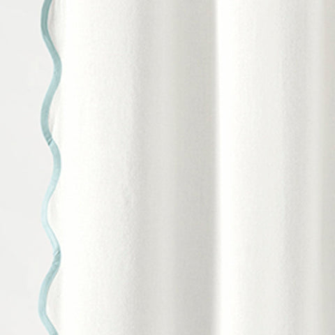 Lush Decor curtain beside standard tub shows proper 72 by 72 fit benefit