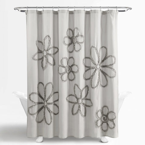 Lush Decor top buttonhole detail demonstrating 12-hole hanging convenience