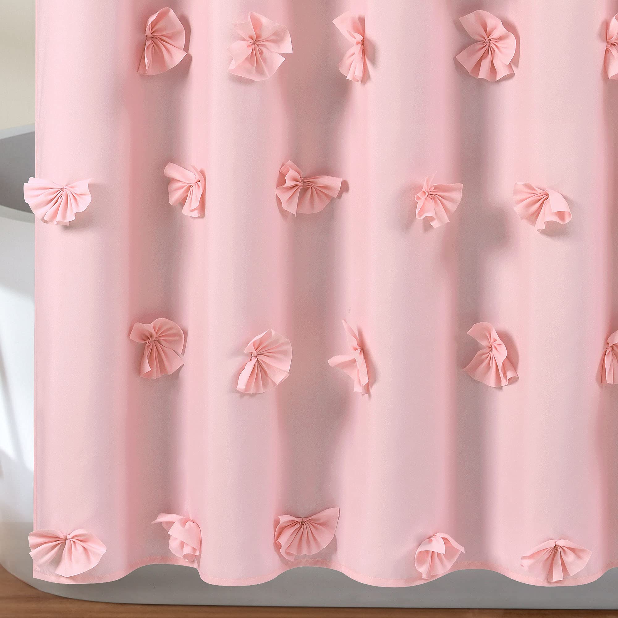 Lush Decor top buttonholes ready for hooks offering easy installation