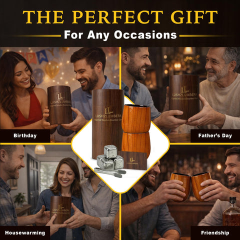 LUSHZLUMBERA branded gift tube in a lifestyle setting ideal for gifting