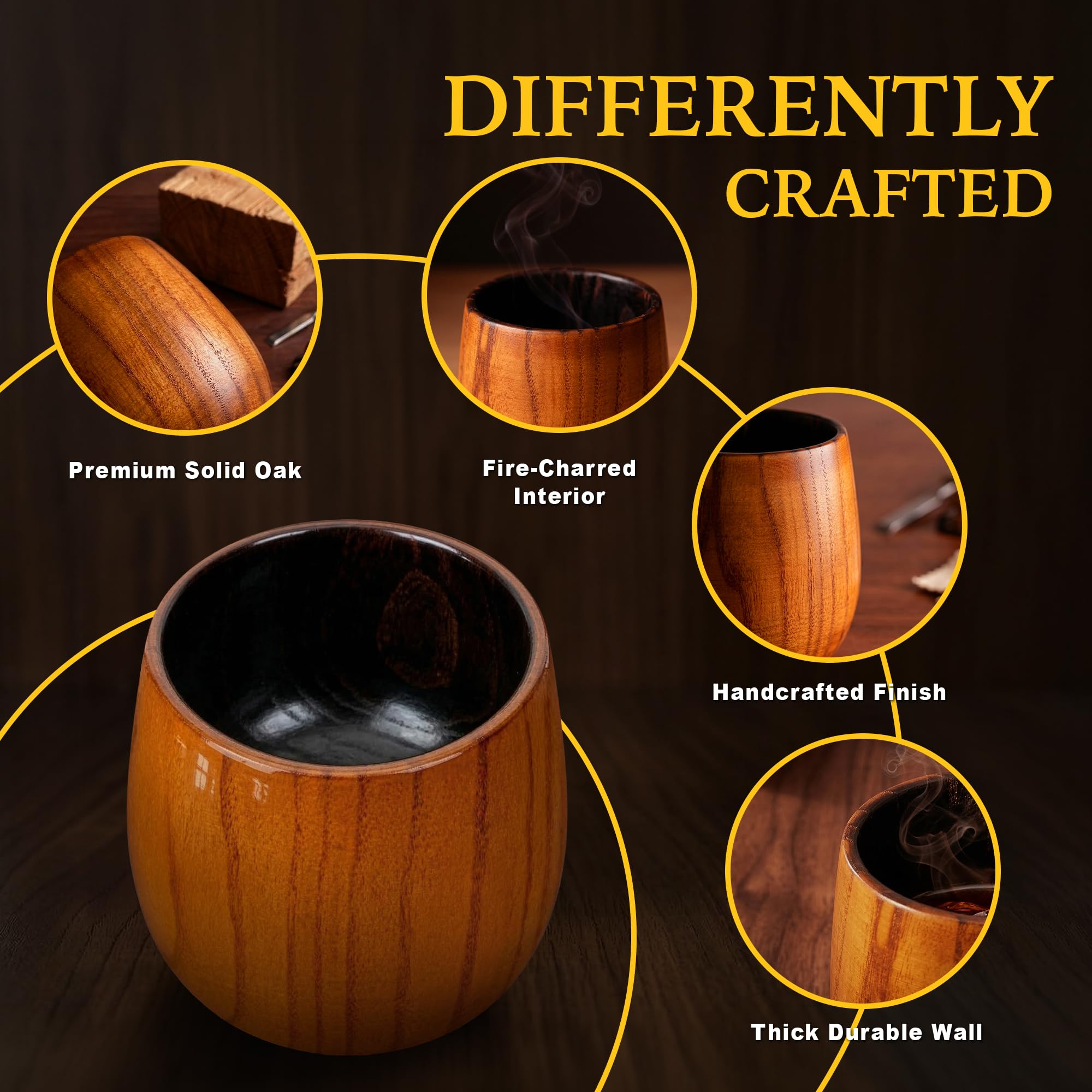 LUSHZLUMBERA solid oak grain detail highlighting durable handcrafted look