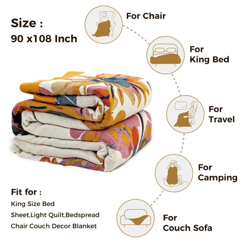 LUTBM throw beside pillows showing 90x108 scale and generous coverage advantage