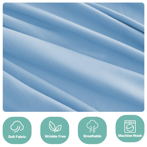 Luv4babe flat sheet spread across mattress showing full coverage and smooth surface benefit