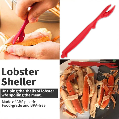 Luvan crab grabber held in hand protecting fingers from hot shells benefit