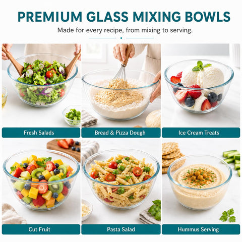 Luvan bowl moving from oven to freezer demonstrating heat and cold resistance