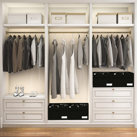 LUVHOMEE close-up of individual compartments showing organized shoes clearly