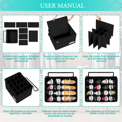 LUVHOMEE folded flat for compact storage to save closet or shelf space
