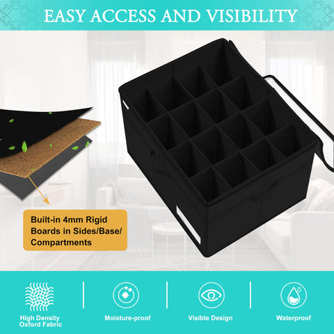 LUVHOMEE reinforced handles and zipper detail for easy carrying and access
