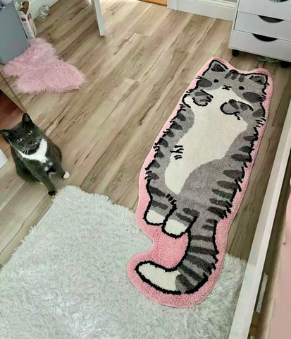 Luxape rug backside showing non-slip backing for safer placement