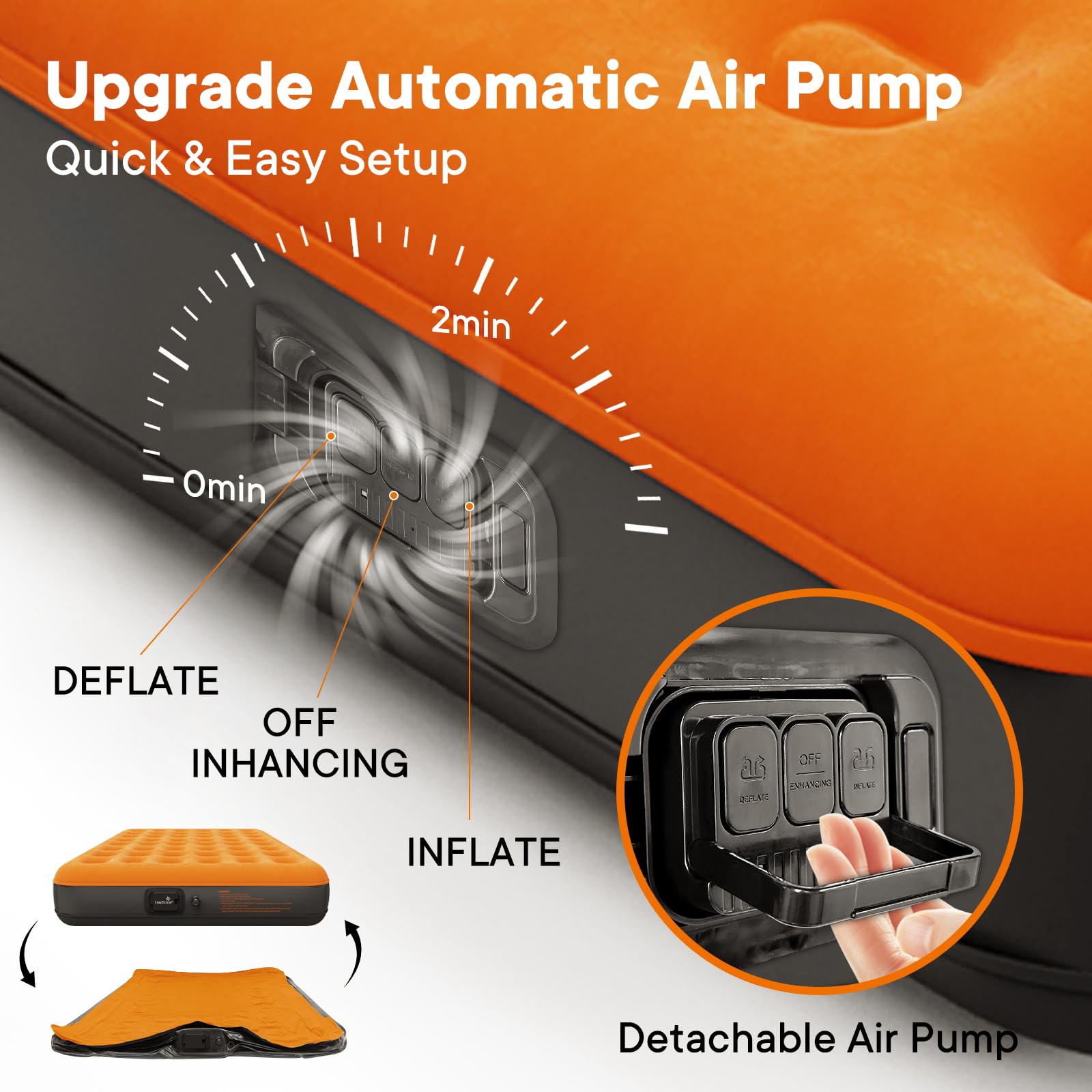 Luxchoice air mattress inside tent demonstrating outdoor comfort and portability