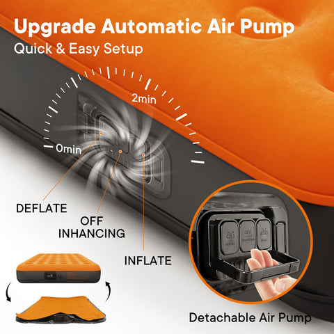 Luxchoice air mattress inside tent demonstrating outdoor comfort and portability
