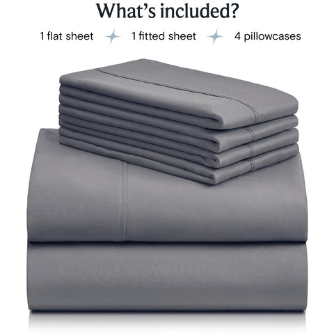 LuxClub fitted sheet deep pocket close-up showing elastic edge for secure fit