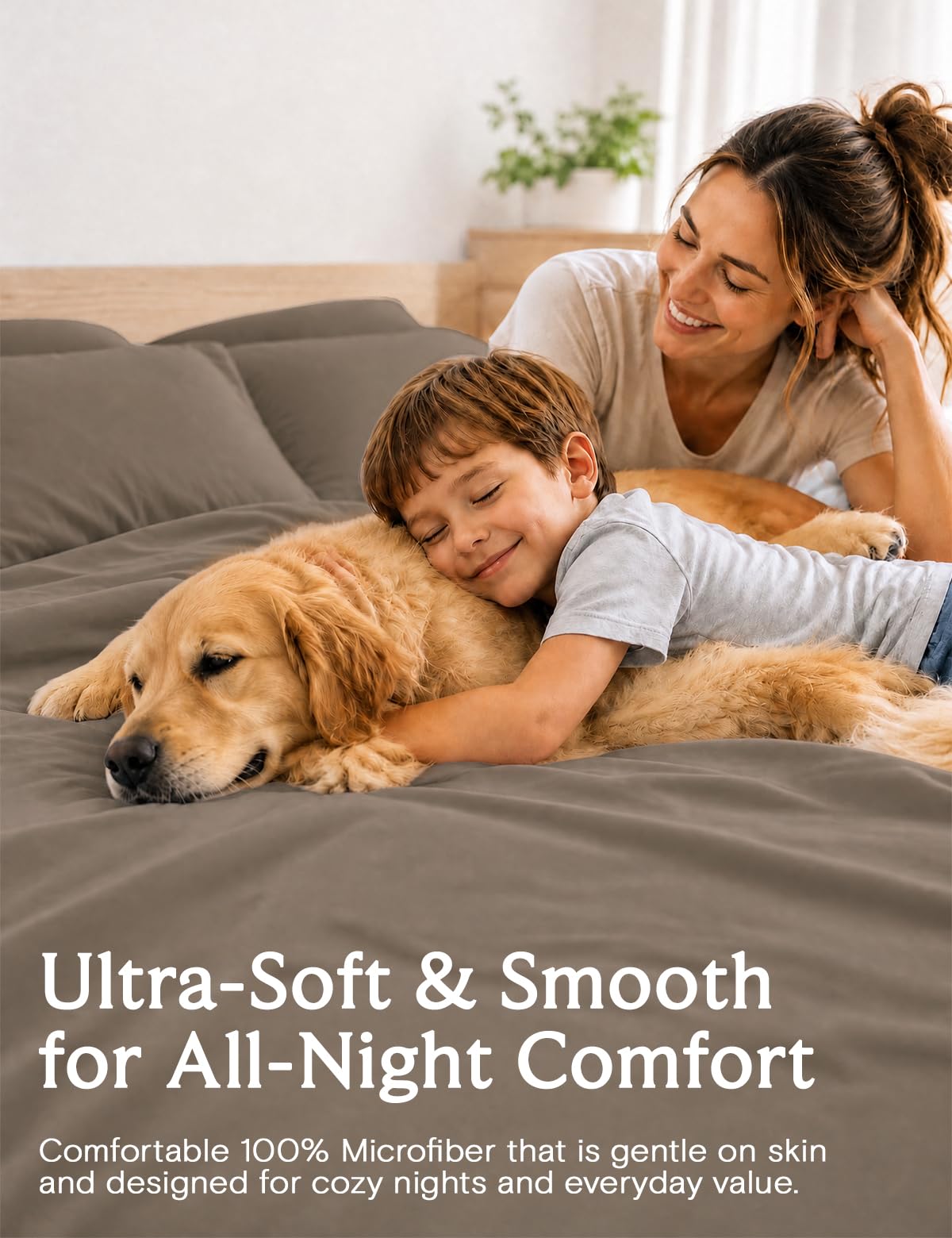 LuxClub fitted sheet deep pocket detail demonstrating secure fit benefit