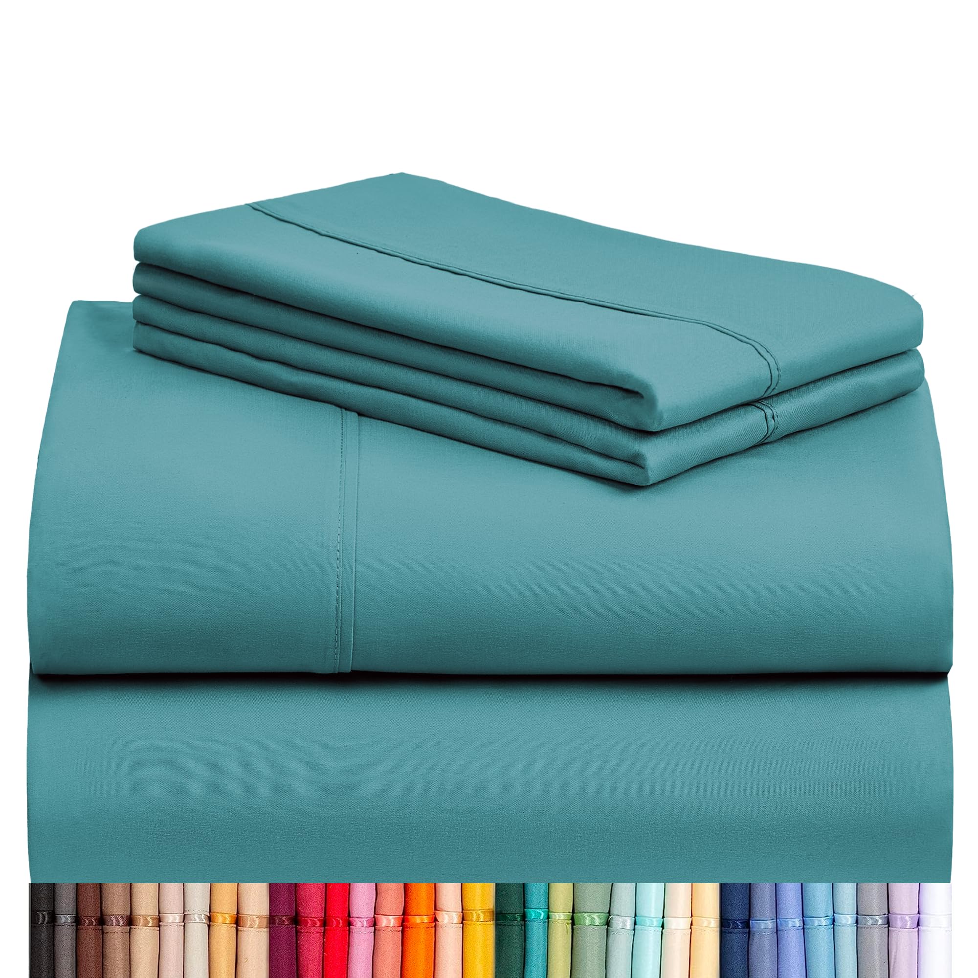 LuxClub front packaging showing queen sheet set and clear labeling for easy selection
