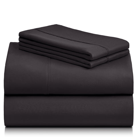 LuxClub fabric texture macro revealing microfiber weave for breathability