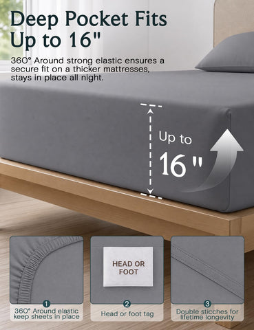 LuxClub flat sheet folded to show silky texture and wrinkle-resistant finish