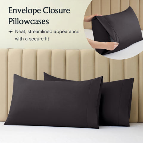 LuxClub flat sheet folded neatly, demonstrating smooth wrinkle-resistant finish