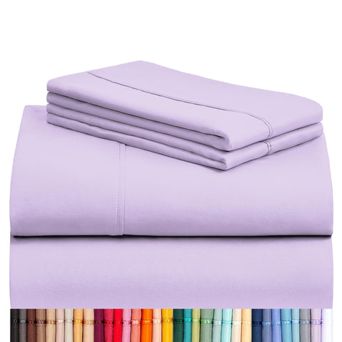 LuxClub front packaging showing full 4PC king sheet set, clear product presentation