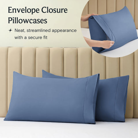 LuxClub pillowcase stitching detail highlighting durable seams and polished finish