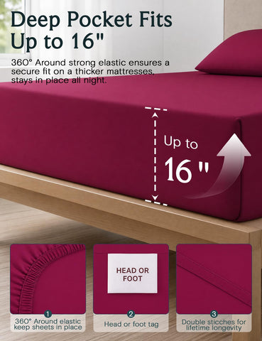 LuxClub neatly folded flat sheet illustrating easy storage and organized convenience
