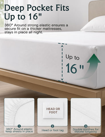 LuxClub flat sheet folded neatly to show smooth, wrinkle-resistant finish for easy care