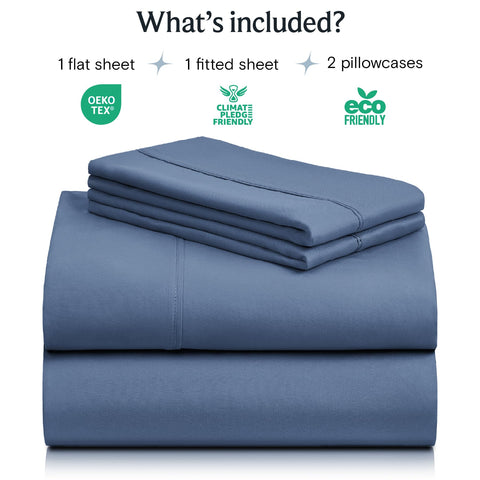 LuxClub close-up of fitted sheet deep pocket demonstrating secure fit benefit
