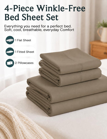 LuxClub sheets on memory foam mattress demonstrating deep-pocket compatibility