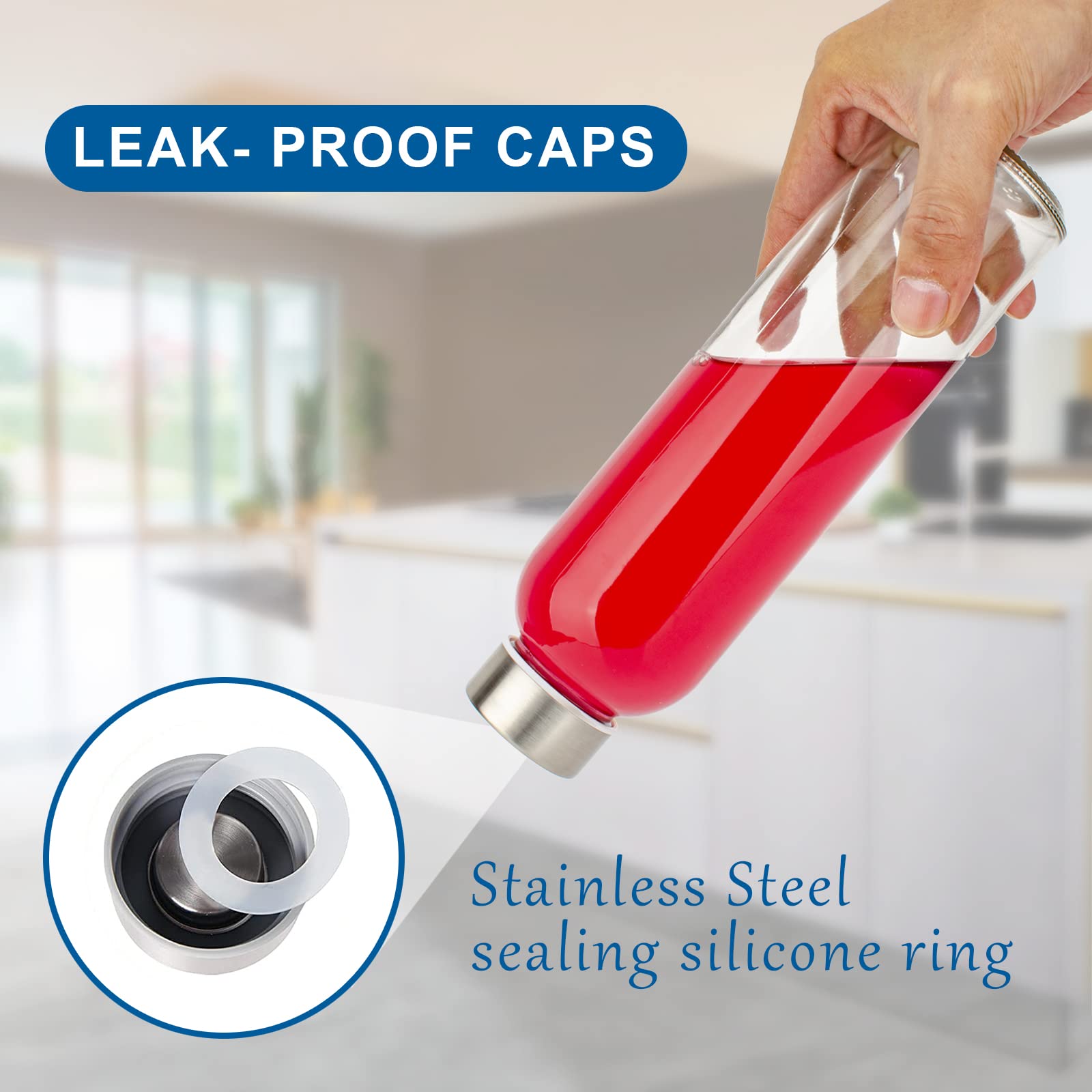 Luxfuel close-up of thick glass showcasing durable, taste-preserving construction