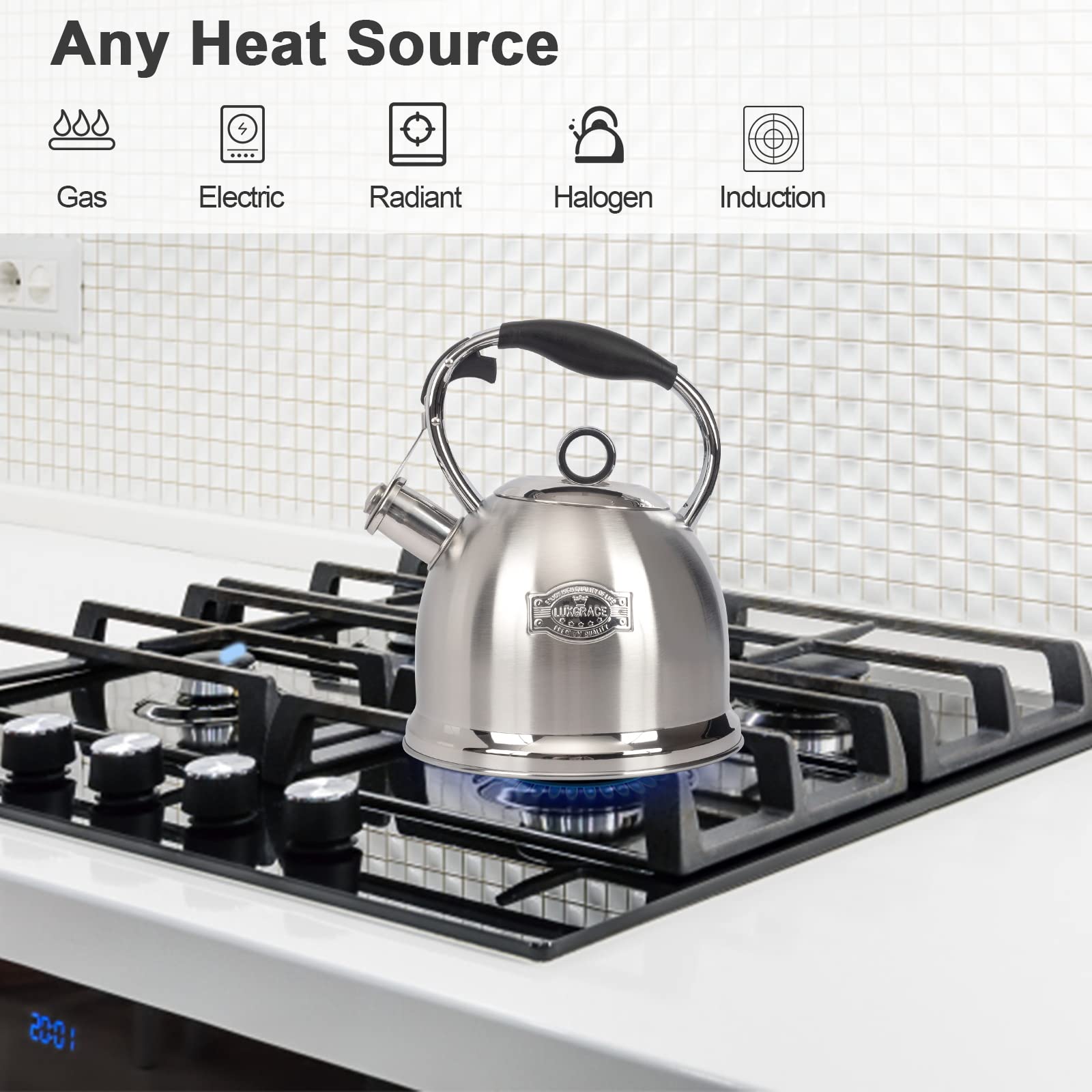LUXGRACE ergonomic handle and one-hand trigger close-up for safe comfortable pouring benefit
