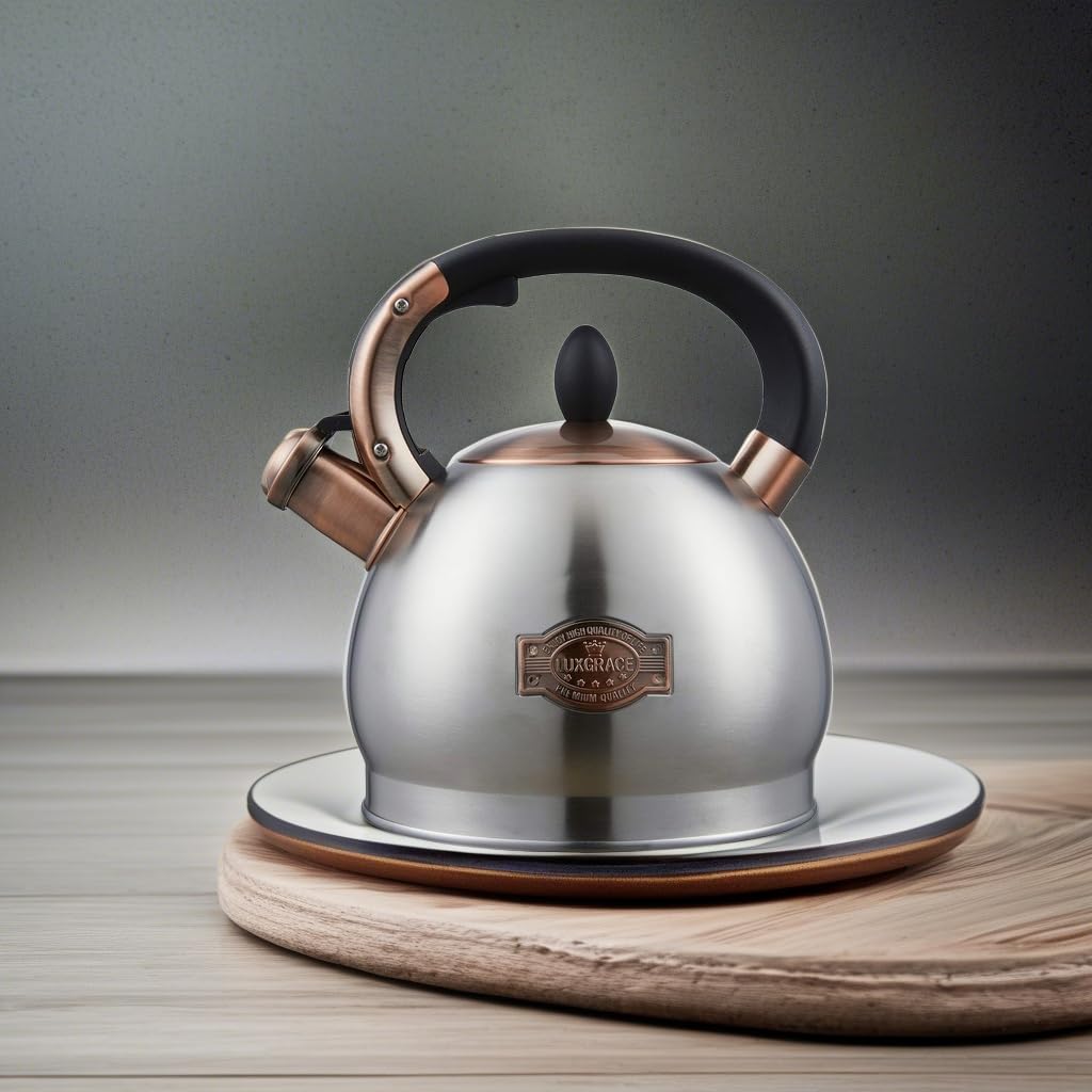 LUXGRACE kettle boiling on induction showing fast heating benefit