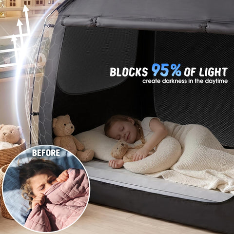 LuxPool mosquito net detail highlighting breathable protection from insects
