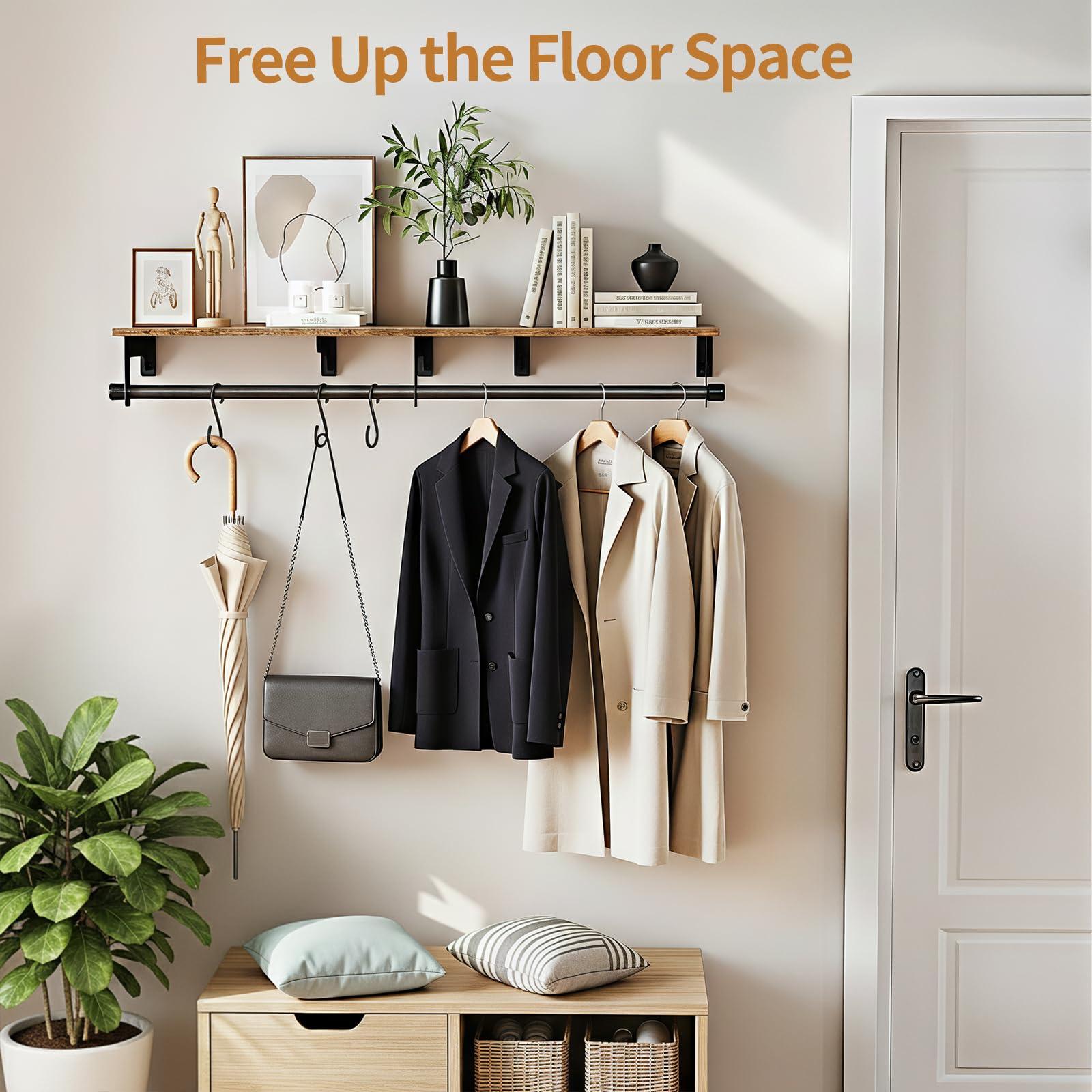 Luxspire styled in entryway with coats and bags offering quick grab-and-go convenience