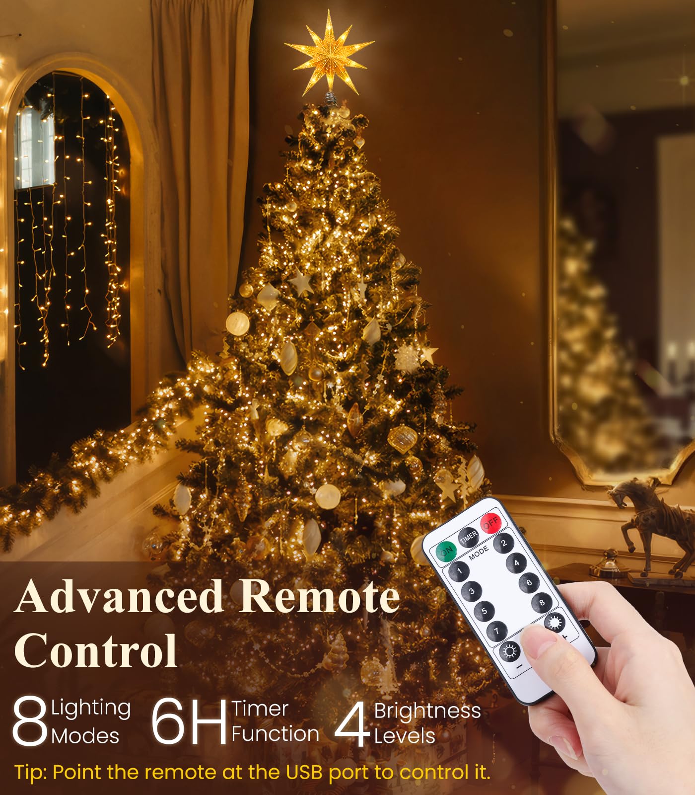 Luxspire illuminated LEDs showing light patterns and mood-setting benefit