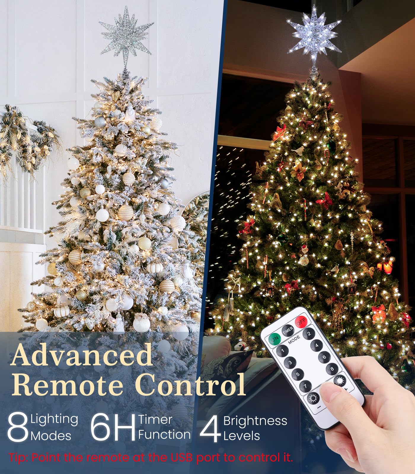 Luxspire illuminated LED detail with sparkling effect to boost tree focal point