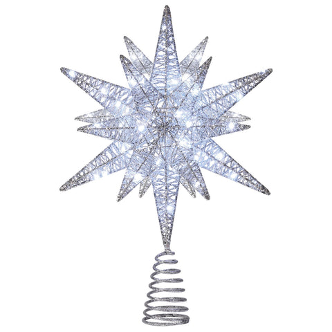 Luxspire star lit at night creating warm ambient light and holiday atmosphere