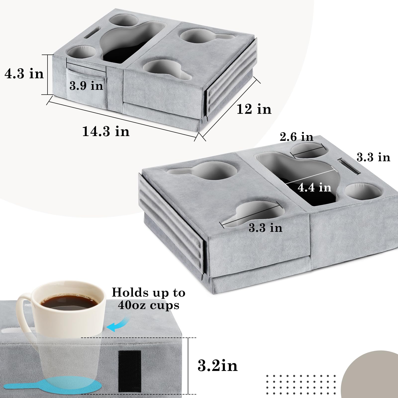 Luxspire showing built-in handle for convenient portability and travel