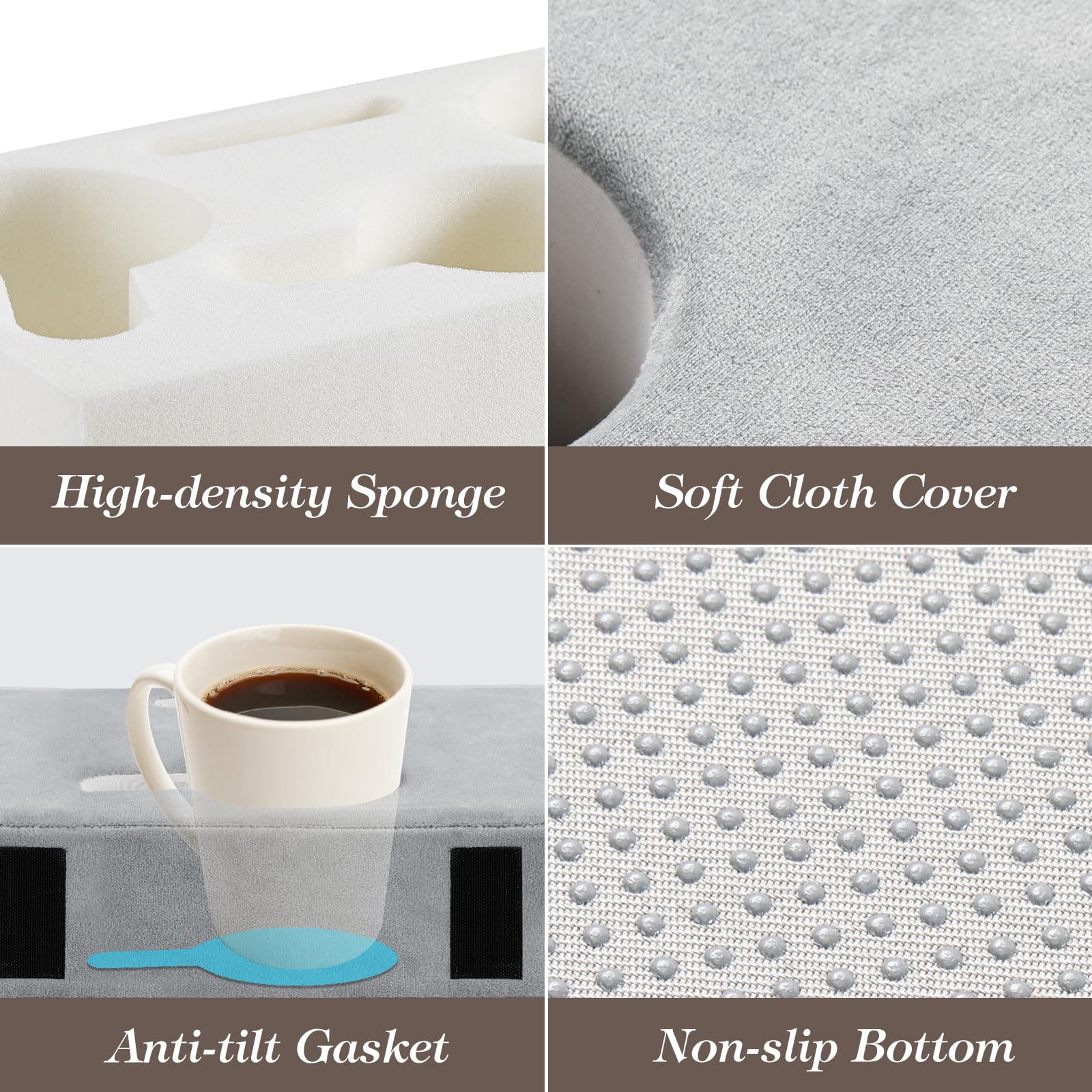 Luxspire on armrest showing size fit and proportion for easy use