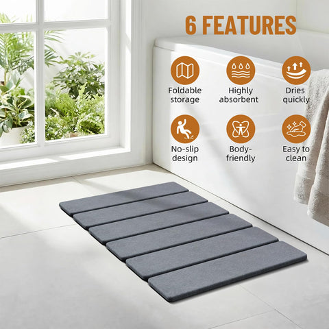 Luxspire size comparison with foot demonstrating generous 24×16 coverage
