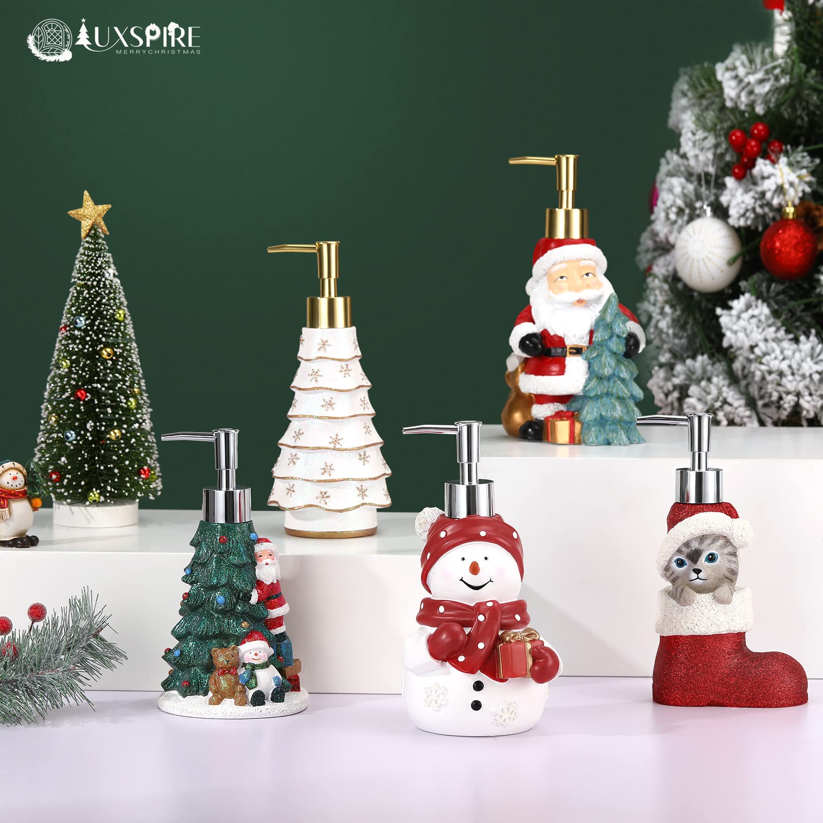 Luxspire snowman on a kitchen countertop adding holiday cheer and function