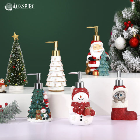 Luxspire snowman on a kitchen countertop adding holiday cheer and function