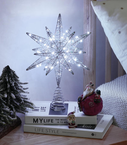 Luxspire star as a tabletop display in a living room providing festive decor benefit