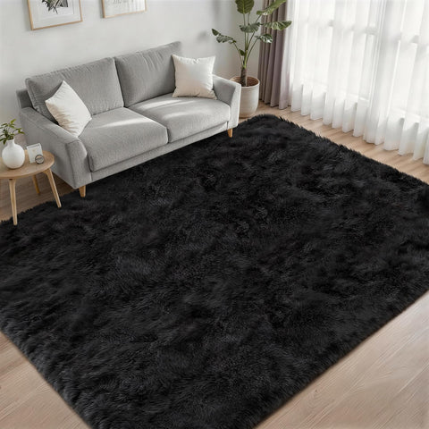 Luxturiy close-up of fluffy microfiber pile highlighting soft texture benefit