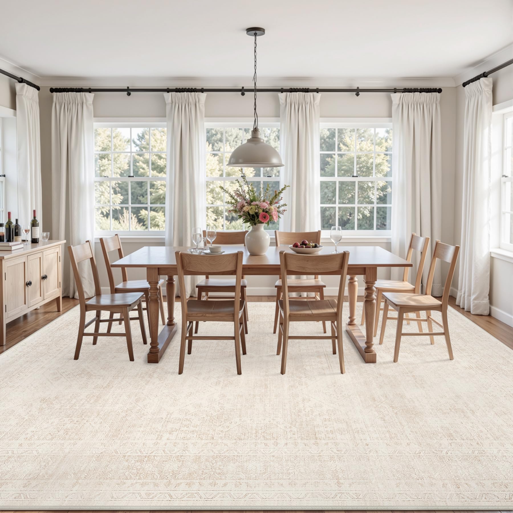 Luxturiy rug photographed at angle showing color depth, true-tone guidance