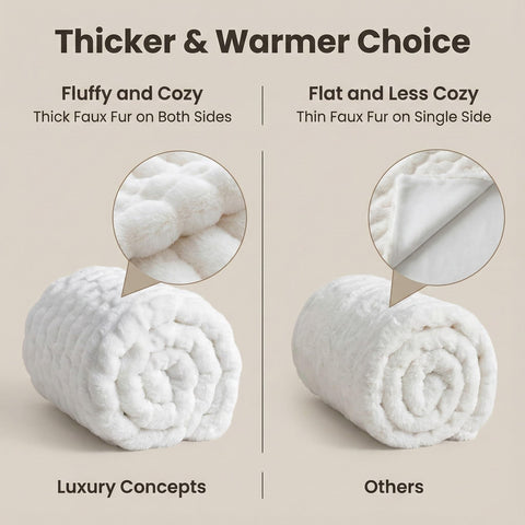 Luxury Concepts throw beside pillow to show 50x60 scale and practical sizing