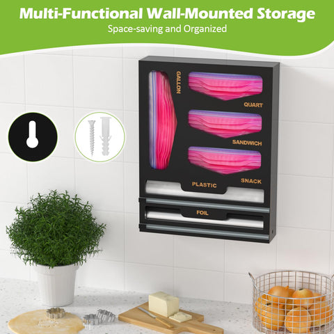 LUYABA on countertop in kitchen providing tidy, stylish storage