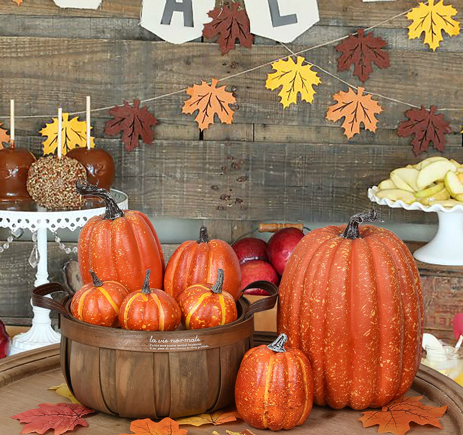 Lvydec close-up of large pumpkin texture highlights lifelike detail