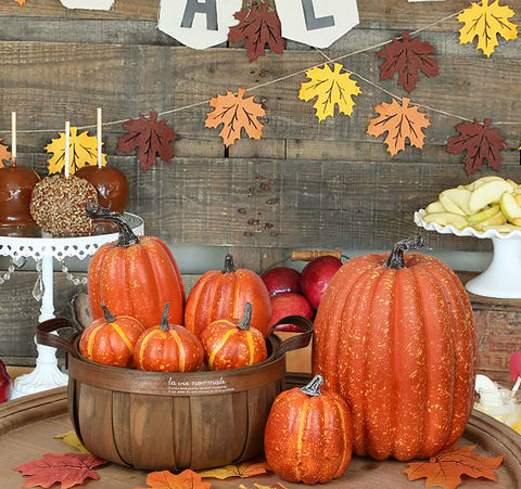 Lvydec close-up of large pumpkin texture highlights lifelike detail