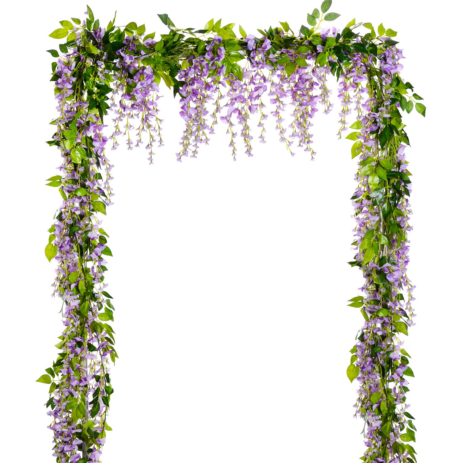 Lvydec front packaging showing four light purple wisteria strands and total length benefit