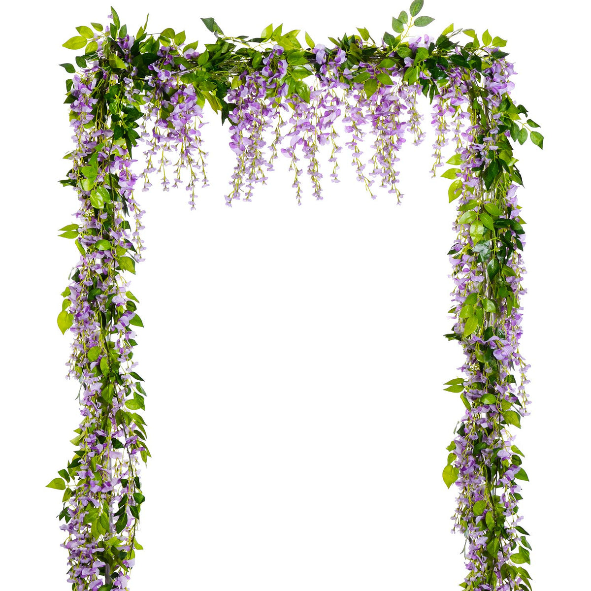 Lvydec front packaging showing four light purple wisteria strands and total length benefit