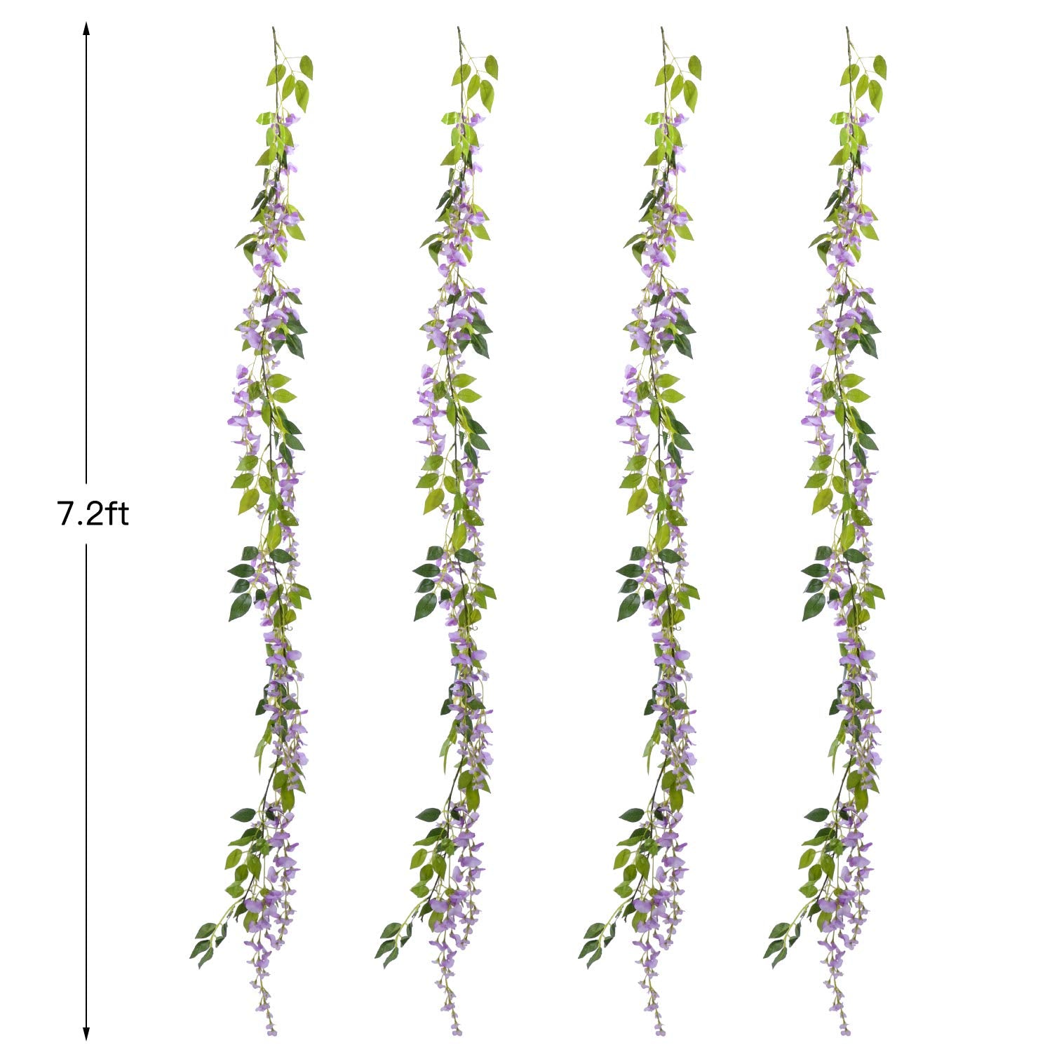 Lvydec wisteria hanging on an arch illustrating graceful drape for ceremony decor